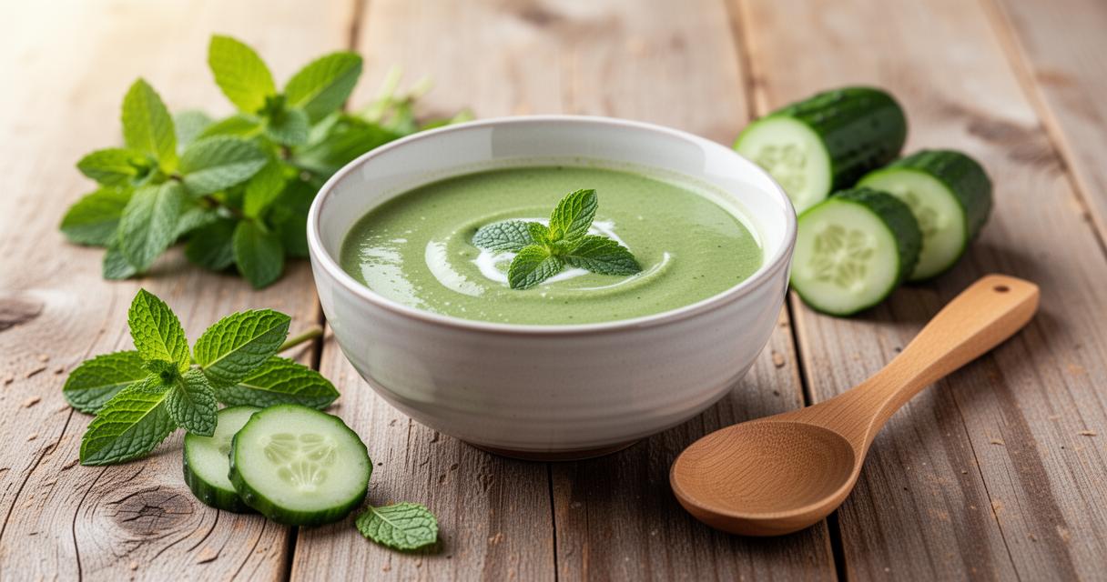 Soupe froide de légumes : une recette minceur rapide avec yaourt grec et huile d’olive